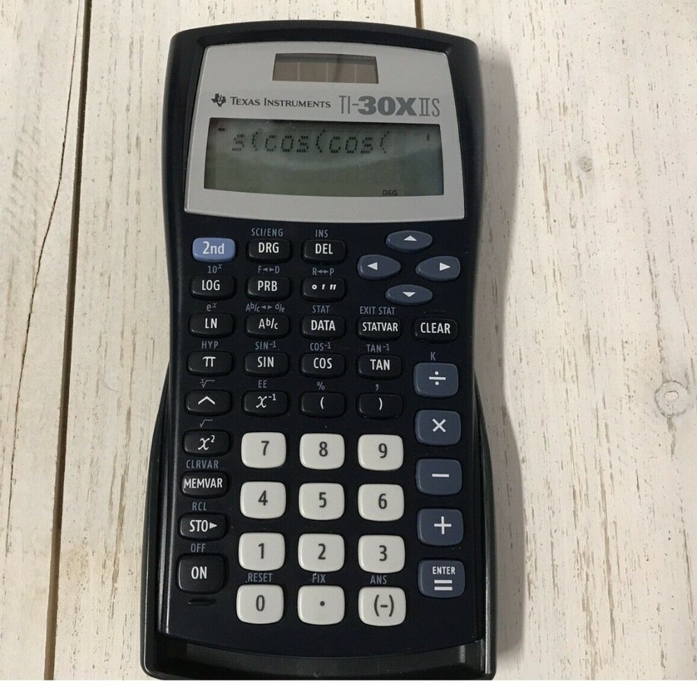Texas‎ Instrument Calculator & Cover TI-30X11S Black Tested Works